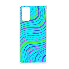 Pattern Swirl Pink Green Aqua Samsung Galaxy Note 20 Tpu Uv Case by Ndabl3x