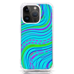 Pattern Swirl Pink Green Aqua Iphone 14 Pro Tpu Uv Print Case by Ndabl3x