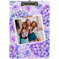 Personalized Hydrangeas Photo A4 Acrylic Clipboard (2 styles)