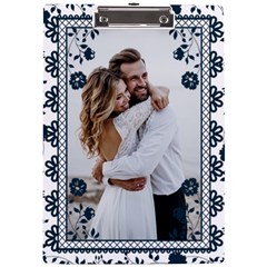 Personalized Lace Frame Photo A4 Acrylic Clipboard (2 styles)