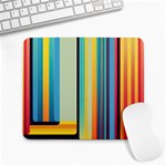 Colorful Rainbow Striped Pattern Stripes Background Large Mousepad Front