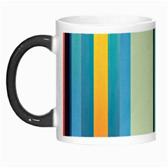 Colorful Rainbow Striped Pattern Stripes Background Morph Mug by Ket1n9