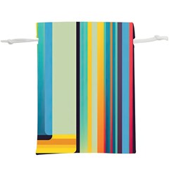 Colorful Rainbow Striped Pattern Stripes Background Lightweight Drawstring Pouch (xl) by Ket1n9