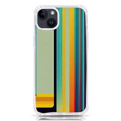 Colorful Rainbow Striped Pattern Stripes Background Iphone 14 Plus Tpu Uv Print Case by Ket1n9