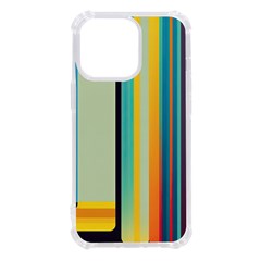 Colorful Rainbow Striped Pattern Stripes Background Iphone 13 Pro Tpu Uv Print Case by Ket1n9