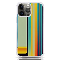 Colorful Rainbow Striped Pattern Stripes Background Iphone 13 Pro Max Tpu Uv Print Case by Ket1n9