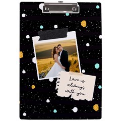 Personalized Dot Photo Name A4 Acrylic Clipboard (2 styles)