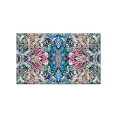 Turquoise Arabesque Sticker Rectangular (100 Pack) by kaleidomarblingart