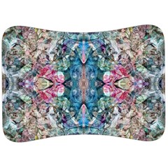 Turquoise Arabesque Velour Seat Head Rest Cushion