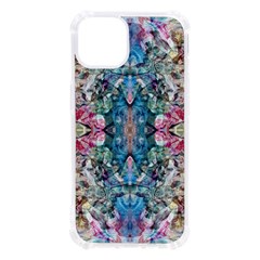 Turquoise Arabesque Iphone 13 Tpu Uv Print Case by kaleidomarblingart