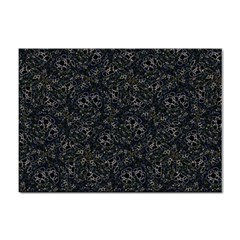 Midnight Blossom Elegance Black Backgrond Sticker A4 (10 Pack) by dflcprintsclothing