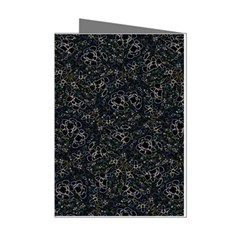 Midnight Blossom Elegance Black Backgrond Mini Greeting Cards (pkg Of 8) by dflcprintsclothing