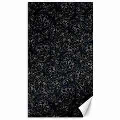 Midnight Blossom Elegance Black Backgrond Canvas 40  X 72  by dflcprintsclothing