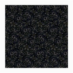 Midnight Blossom Elegance Black Backgrond Medium Glasses Cloth