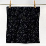 Midnight Blossom Elegance Black Backgrond Face Towel Front