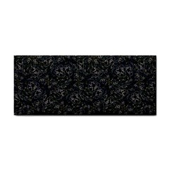 Midnight Blossom Elegance Black Backgrond Hand Towel by dflcprintsclothing