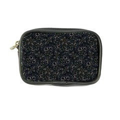 Midnight Blossom Elegance Black Backgrond Coin Purse by dflcprintsclothing