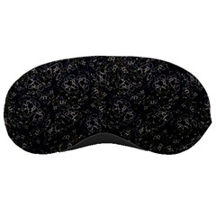 Midnight Blossom Elegance Black Backgrond Sleep Mask by dflcprintsclothing