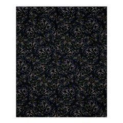 Midnight Blossom Elegance Black Backgrond Shower Curtain 60  X 72  (medium)  by dflcprintsclothing