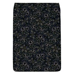 Midnight Blossom Elegance Black Backgrond Removable Flap Cover (s)