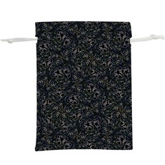 Midnight Blossom Elegance Black Backgrond Lightweight Drawstring Pouch (xl) by dflcprintsclothing