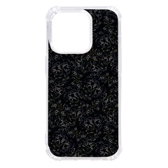 Midnight Blossom Elegance Black Backgrond Iphone 14 Pro Tpu Uv Print Case by dflcprintsclothing