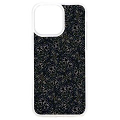 Midnight Blossom Elegance Black Backgrond Iphone 15 Pro Max Tpu Uv Print Case by dflcprintsclothing