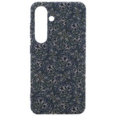 Midnight Blossom Elegance Black Backgrond Samsung Galaxy S24 6 2 Inch Black Tpu Uv Case by dflcprintsclothing