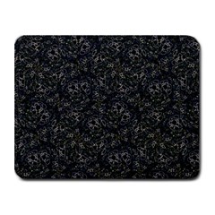 Midnight Blossom Elegance Black Backgrond Small Mousepad by dflcprintsclothing