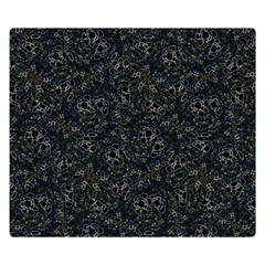 Midnight Blossom Elegance Black Backgrond Two Sides Premium Plush Fleece Blanket (kids Size) by dflcprintsclothing