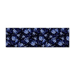 Stylized Floral Intricate Pattern Design Black Backgrond Sticker (bumper) by dflcprintsclothing