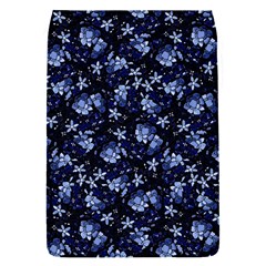 Stylized Floral Intricate Pattern Design Black Backgrond Removable Flap Cover (s)