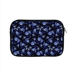 Stylized Floral Intricate Pattern Design Black Backgrond Apple Macbook Pro 15  Zipper Case