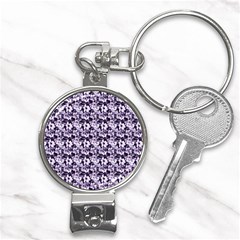 Purple Roses 1 Purple Roses Nail Clippers Key Chain