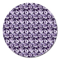 Purple Roses 1 Purple Roses Magnet 5  (Round)