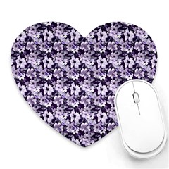 Purple Roses 1 Purple Roses Heart Mousepad by DinkovaArt