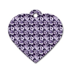 Purple Roses 1 Purple Roses Dog Tag Heart (One Side)