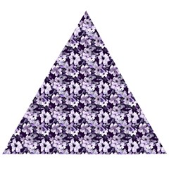 Purple Roses 1 Purple Roses Wooden Puzzle Triangle