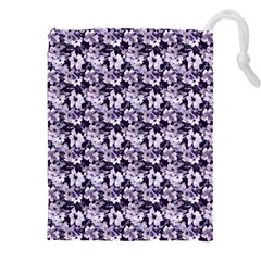 Purple Roses 1 Purple Roses Drawstring Pouch (5XL)