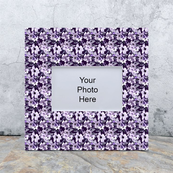 Purple Roses 1 Purple Roses White Box Photo Frame 4  x 6 