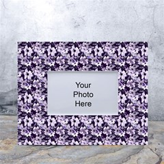 Purple Roses 1 Purple Roses White Tabletop Photo Frame 4 x6 