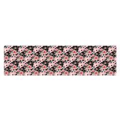 Pink Roses 02 Pink Roses 01 Oblong Satin Scarf (16  x 60 )