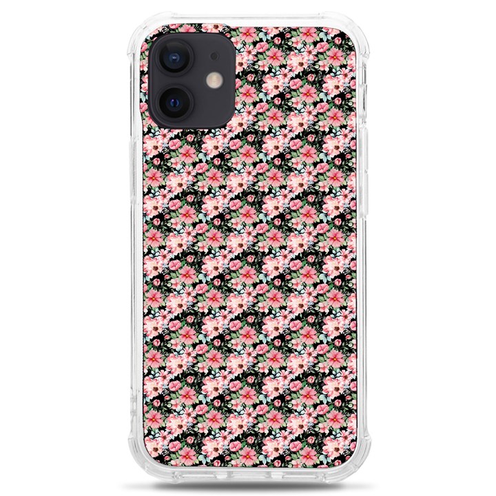 Pink Roses 02 Pink Roses 01 iPhone 12 mini TPU UV Print Case	