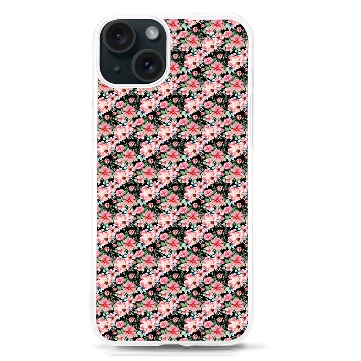 Pink Roses 02 Pink Roses 01 iPhone 15 TPU UV Print Case