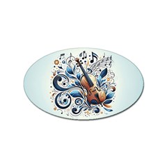 Cello Sticker (oval) by RiverRootz