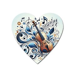 Cello Heart Magnet