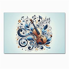 Cello Postcard 4 x 6  (pkg Of 10) by RiverRootz