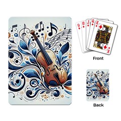 Cello Playing Cards Single Design (rectangle) by RiverRootz