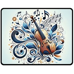 Cello Fleece Blanket (medium) by RiverRootz