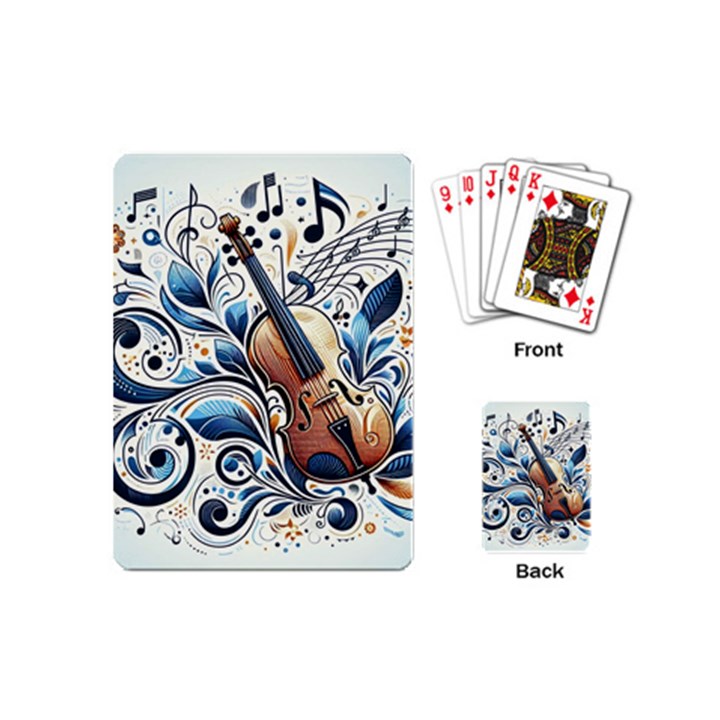 Cello Playing Cards Single Design (Mini)